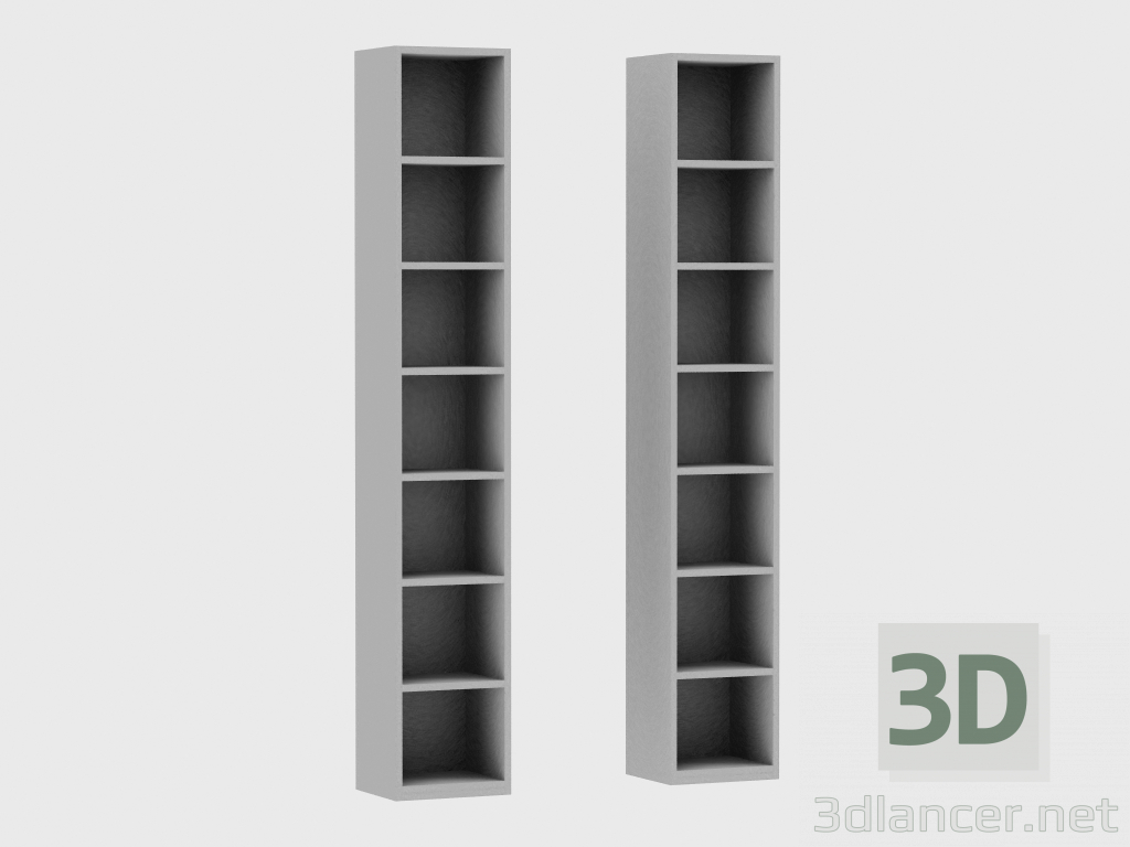 3d model Elements of the modular system IANUS MIDDLE WITH BACK (G268) - preview