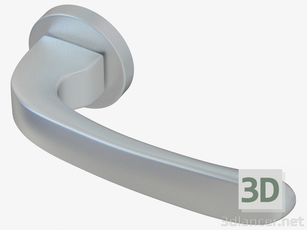 3D modeli Batı kapı kolu (Matt krom) - önizleme