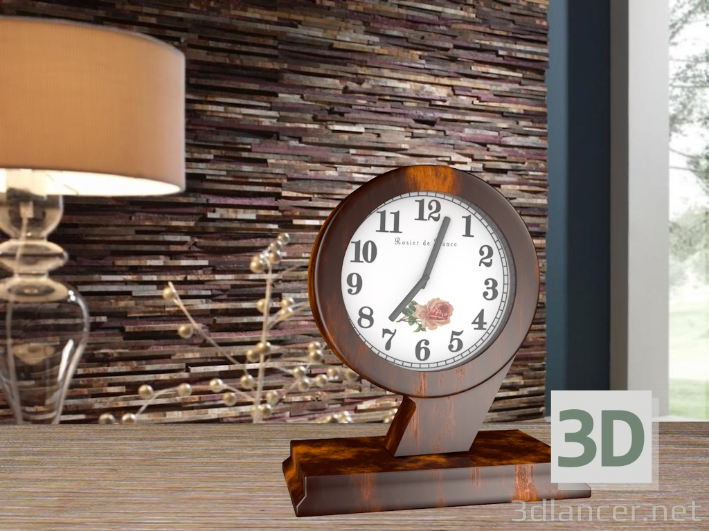 modèle 3D Horloge - preview