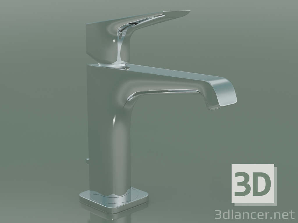 3D modeli Tek kollu lavabo bataryası 130 (36110000, Krom) - önizleme