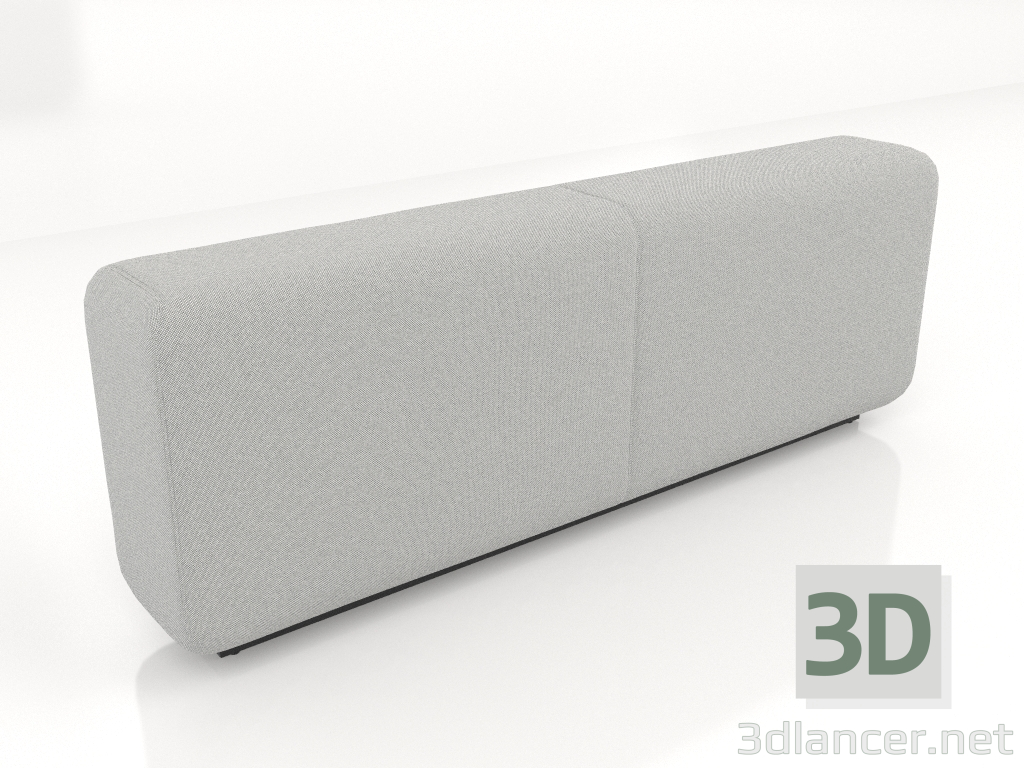 3D Modell Zurück XL hohes modulares Sofa - Vorschau