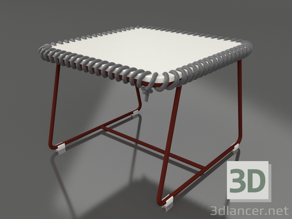 3d model Coffee table (Wine red) - preview