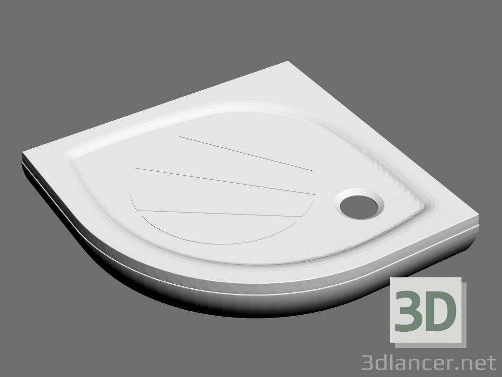 modello 3D Piatto doccia ELIPSO PRO-80 SET - anteprima