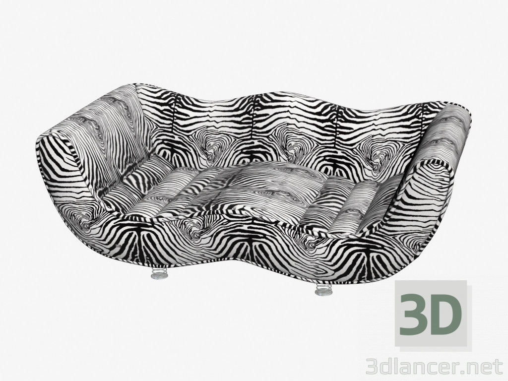 3D modeli Düz Hookipa G181 kanepe - önizleme