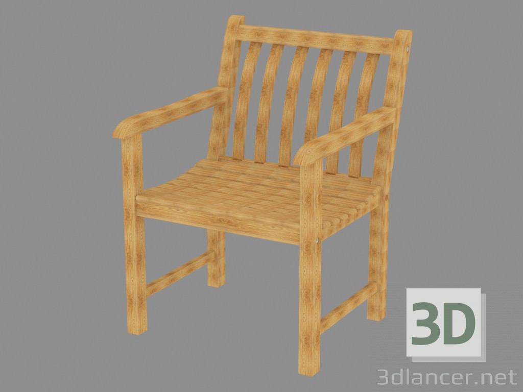 3D modeli Geniş alan bahçe sandalyesi - önizleme