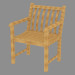 modèle 3D Chaise de jardin Broadfield - preview