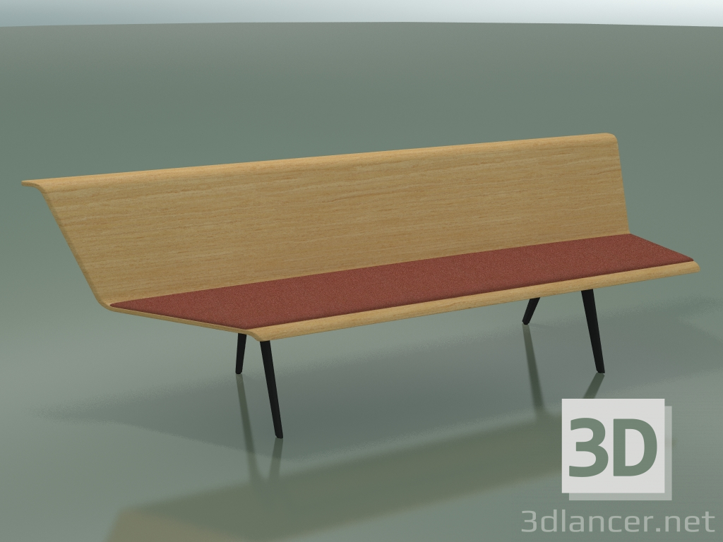 modello 3D Modulo angolare Eating 4603 (L 240 cm, 90 ° a destra, Rovere naturale) - anteprima