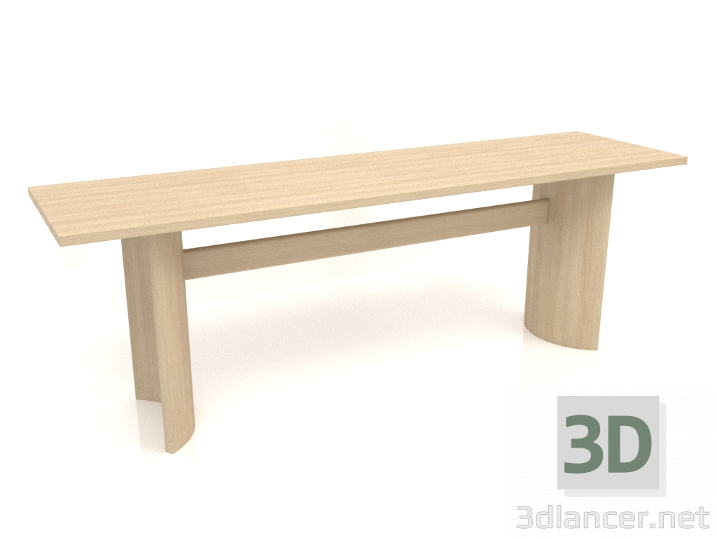 3d model Mesa de comedor DT 05 (2200x600x750, madera blanca) - vista previa