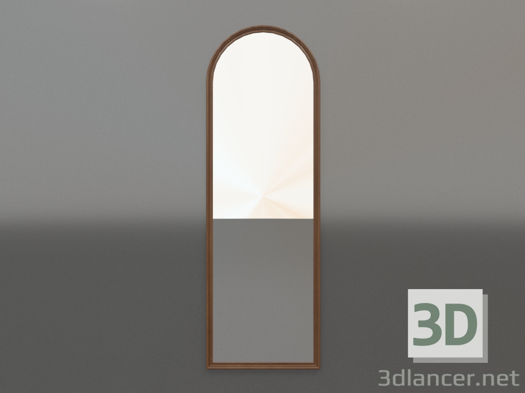 modello 3D Specchio ZL 23 (500x1500, legno marrone chiaro) - anteprima