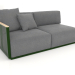 Modelo 3d Seção 1 do módulo do sofá à esquerda (verde garrafa) - preview