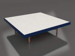 Table basse carrée (Bleu nuit, DEKTON Sirocco)