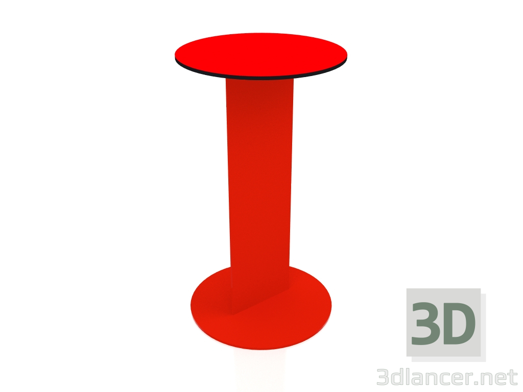 3D Modell Beistelltisch (Rot) - Vorschau