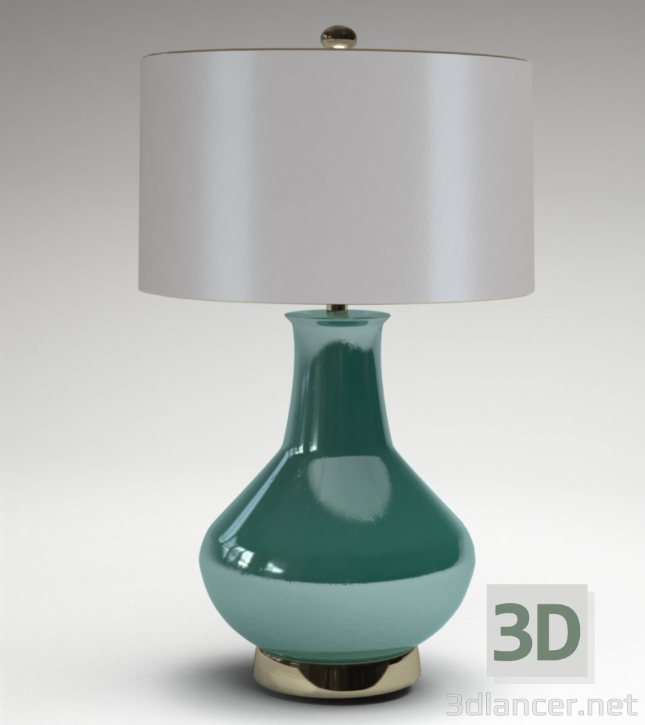 3d модель настольная лампа – превью