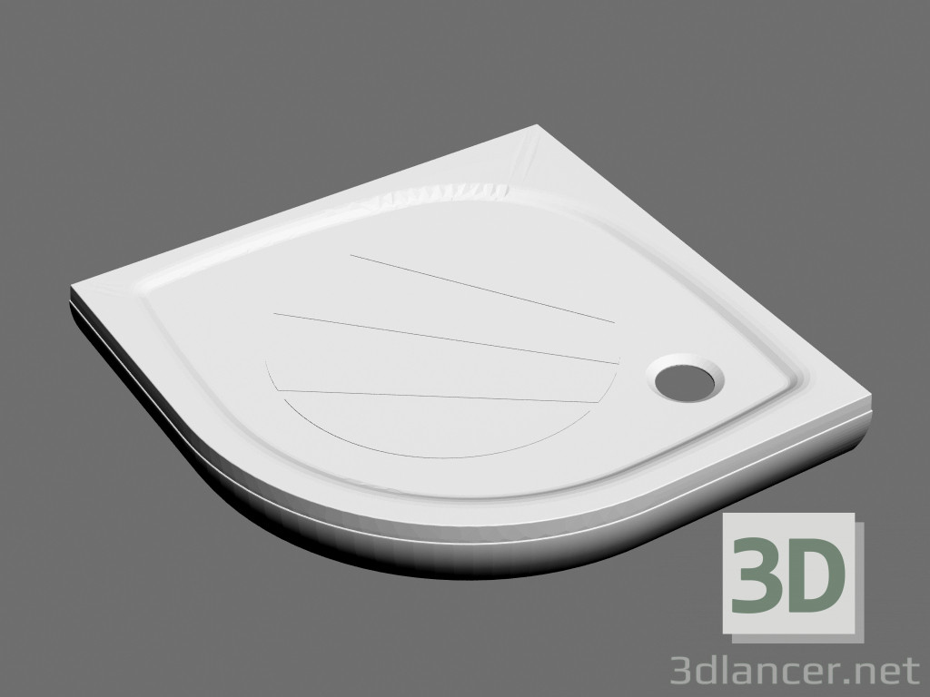 modello 3D Piatto doccia ELIPSO PRO-90 SET - anteprima