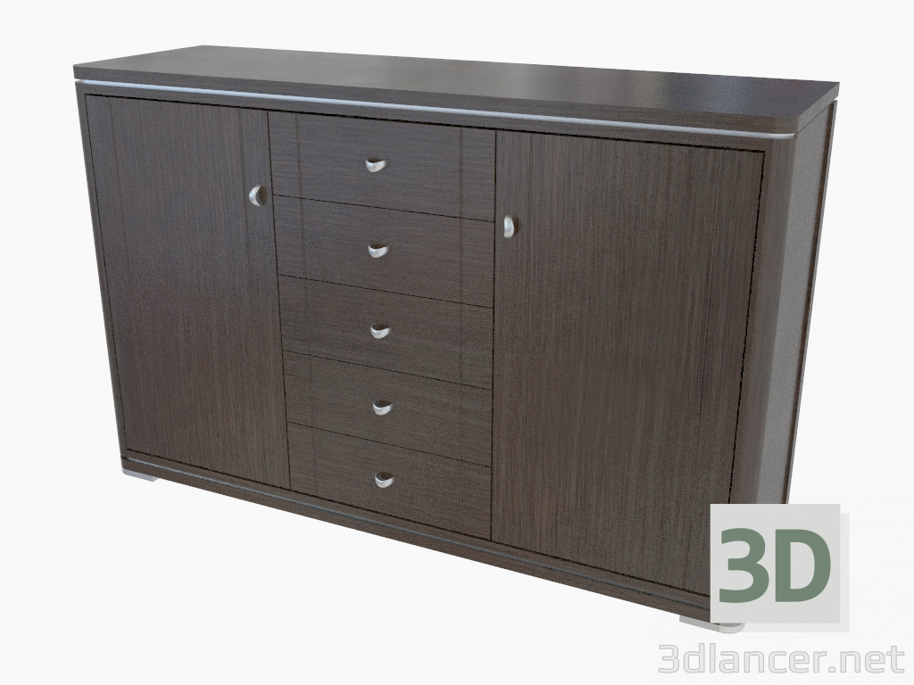 3D Modell Dreiteiliges Buffet (467-33) - Vorschau