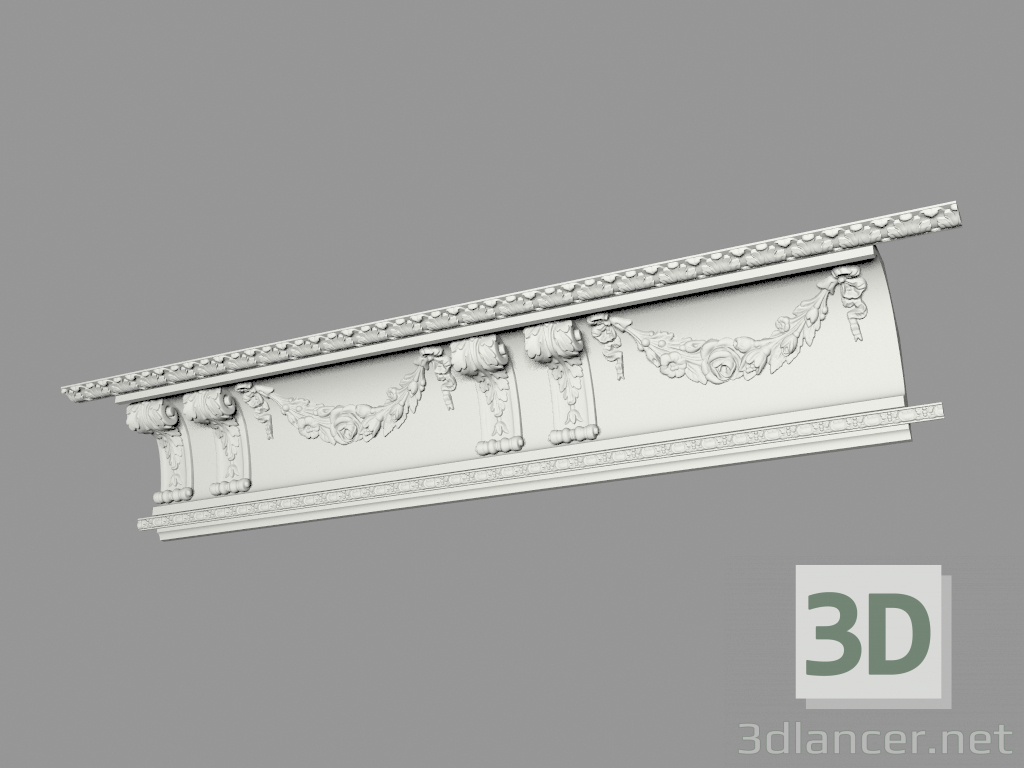 3D modeli Kalıplı saçak (КФ85) - önizleme