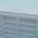 3D Modell Schrank mit Regalen in der Bibliothek - Vorschau