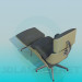 modèle 3D Chaise et tabouret - preview