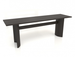 डाइनिंग टेबल डीटी 05 (2200x600x750, लकड़ी का भूरा)