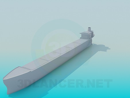 3d model barco mercante - vista previa