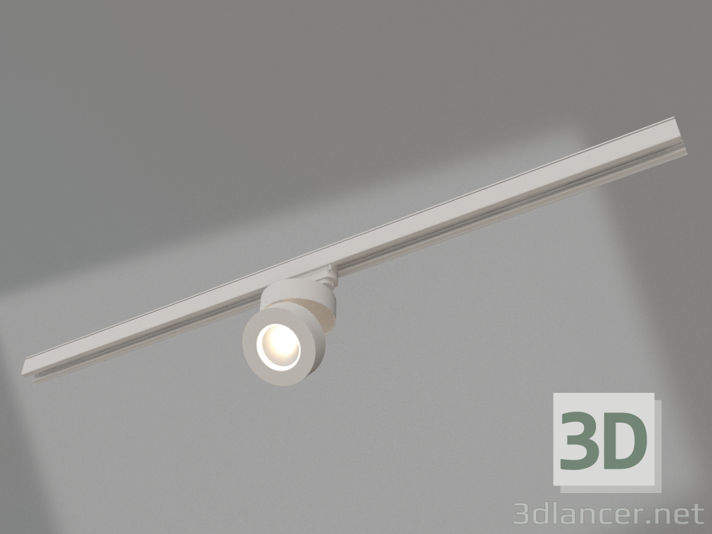 modello 3D Lampada LGD-MONA-TRACK-4TR-R100-12W Bianco5000 (WH, 24 gradi) - anteprima