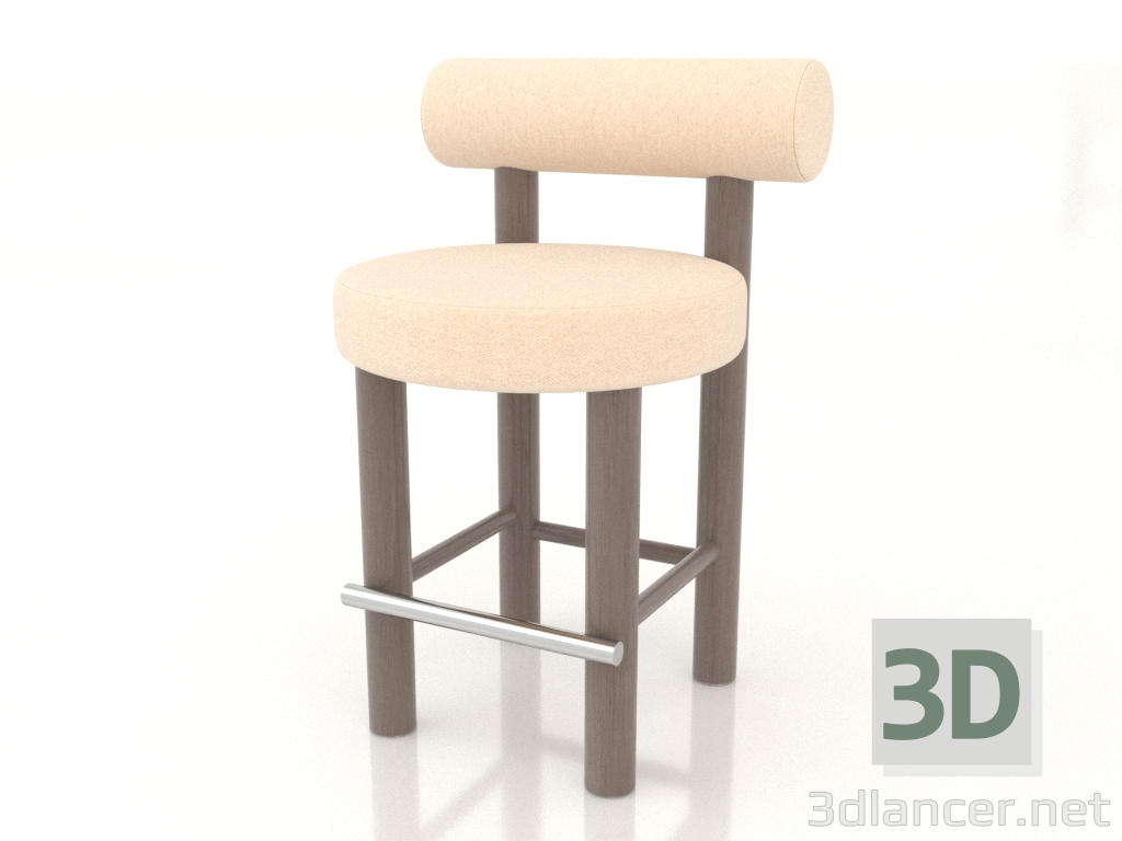 3D modeli Yarım bar sandalyesi Sayaç Koltuğu Gropius CS2 - önizleme