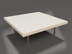 Квадратный журнальный столик (Sand, DEKTON Sirocco)