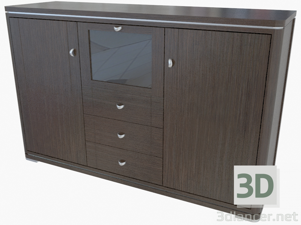 3d model Chest of drawers (467-34) - preview