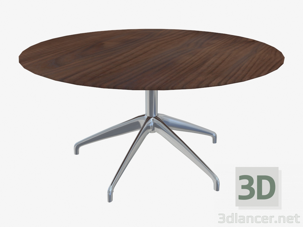 3d model Coffee table (walnut 80x40) - preview