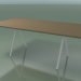 3D Modell Rechteckiger Tisch 5411 (H 74 - 99x200 cm, Laminat Fenix F05, V12) - Vorschau