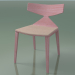 3 डी मॉडल कुर्सी 3714 (4 लकड़ी के पैर, सीट पर एक तकिया के साथ, गुलाबी) - पूर्वावलोकन