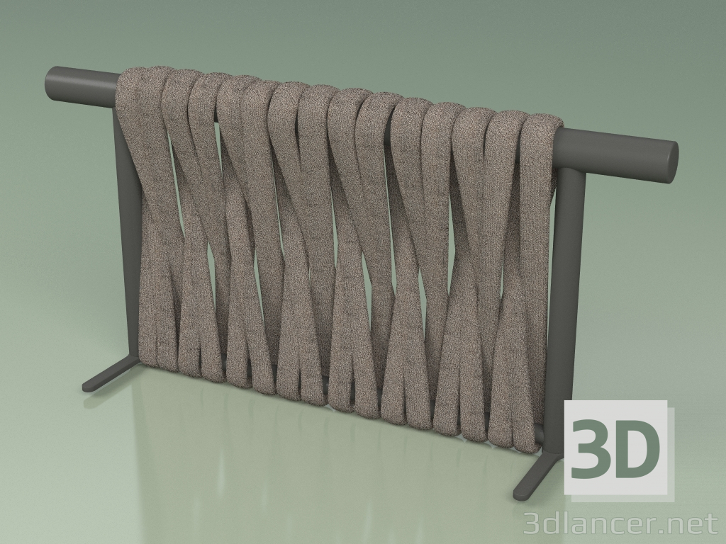 3D Modell Rückenlehne Sofamodul 211 (Metal Smoke, Grey-Sand Belt) - Vorschau