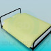 3D Modell Metall Bett - Vorschau