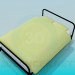 3d модель Металева ліжко – превью