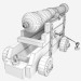 3d Старий морські гармати модель купити - зображення