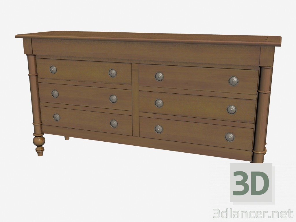 3d model Classical Dresser 902 - preview