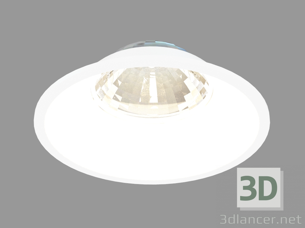 Modelo 3d Recesso luminária LED (DL18412 11WW-R Branco) - preview