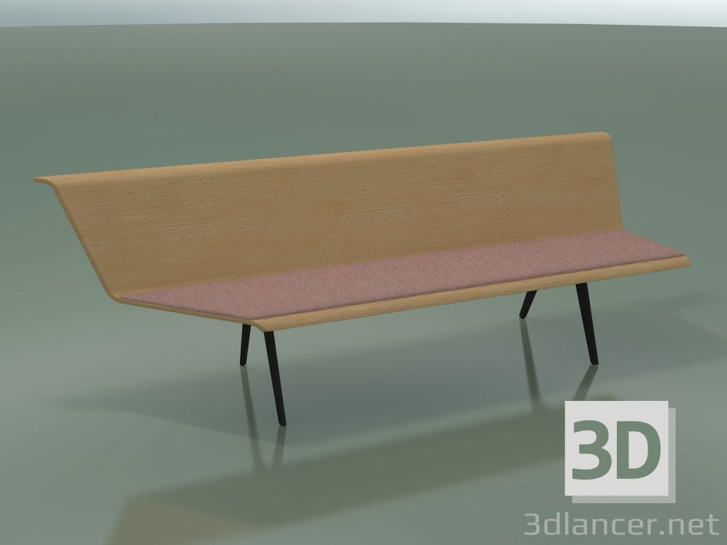 modèle 3D Module d'angle Eating 4615 (L 240 cm, 90 ° à droite, effet chêne) - preview