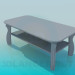 modèle 3D Table basse avec un plateau - preview