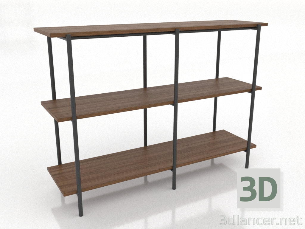 modèle 3D Étagère 3 1200X350X860 mm (noyer clair) - preview modèle 3D Étagère 3 1200X350X860 mm (noyer clair) - preview