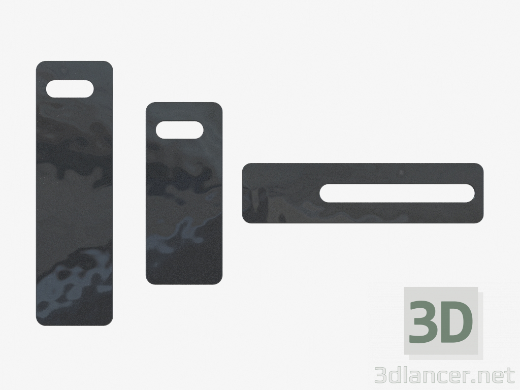 modèle 3D Radiateur Badge plat - preview