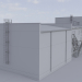 3 डी बहुआयामी इमारत (चिकित्सा खंड)। संज्ञा। परियोजना मॉडल खरीद - रेंडर