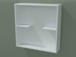 Caja abierta con estantes (90U31001, Glacier White C01, L 48, P 12, H 48 cm)