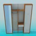 3d model Wooden wardrobe in the hallway - preview