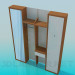 3d модель Дерев'яна шафа в коридор – превью