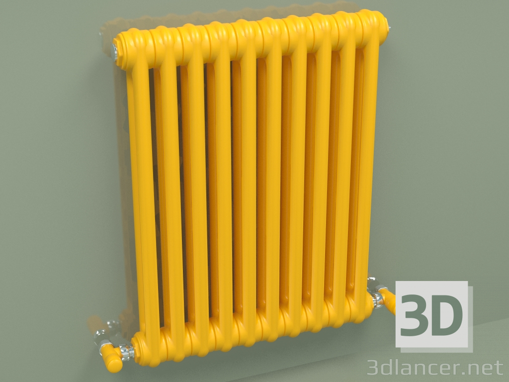 3D Modell Kühler TESI 2 (H 600 10EL, Melonengelb - RAL 1028) - Vorschau