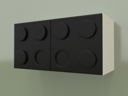 Children's horizontal wall shelf (Black)