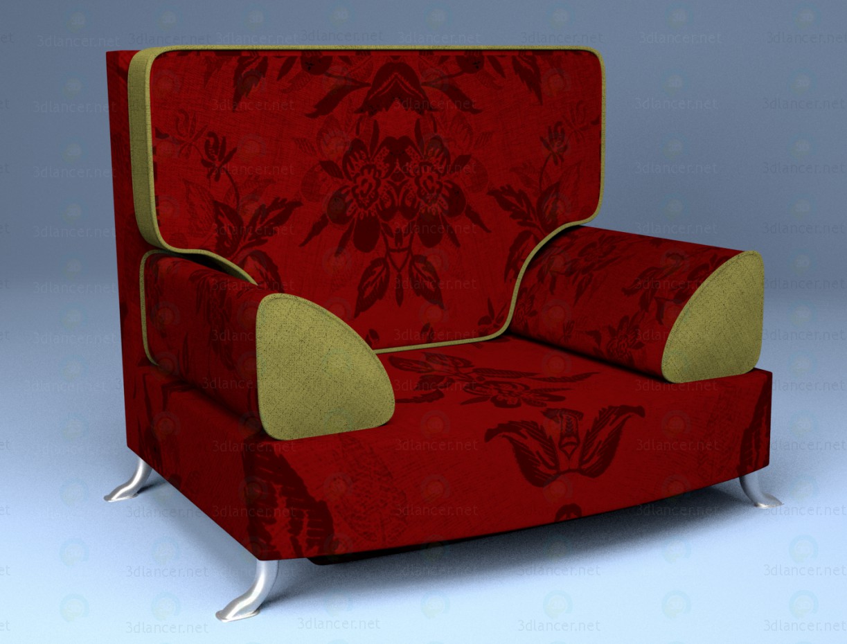 3d Кресло модель купить - ракурс
