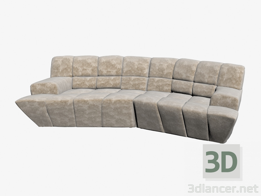 modèle 3D Canapé d'angle F145 - preview