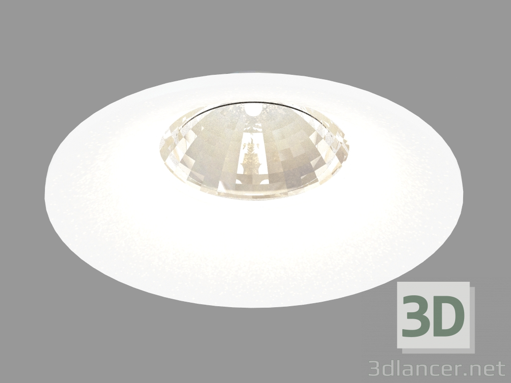 modello 3D Apparecchio da incasso a LED (DL18413 11WW-R Bianco) - anteprima